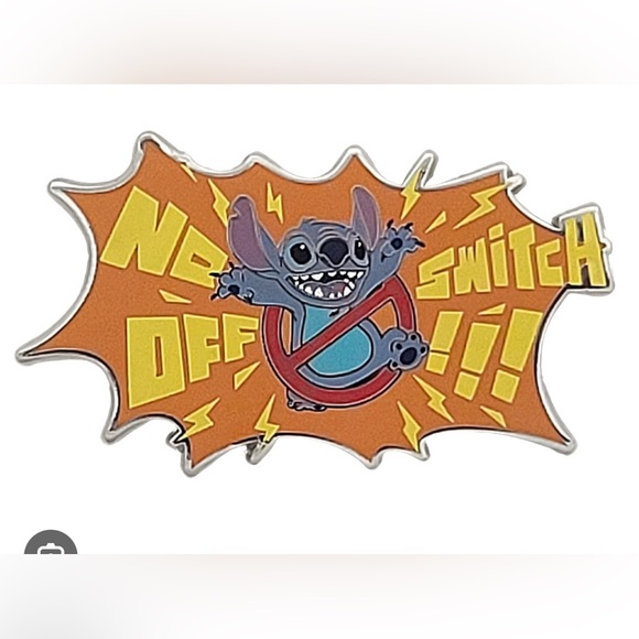 Disney Parks Pin - Stitch - No Off Switch! - Picture 1 of 3